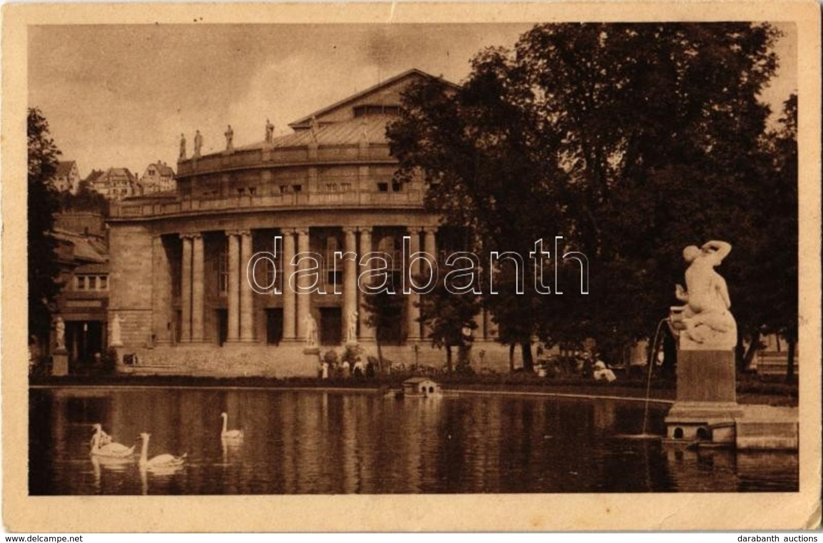 T2/T3 1923 Stuttgart, Landestheater / Theatre (small Tear) - Zonder Classificatie