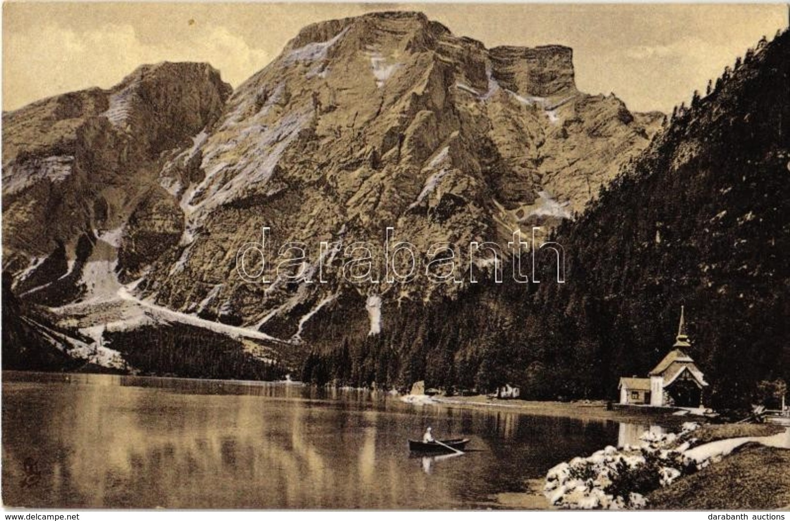 ** T2 Lago Di Braies, Pragser Wildsee, Lake Prags (Südtirol); Raphael Tuck & Sons Photobraun Künstlerserie, Josef Werth  - Ohne Zuordnung