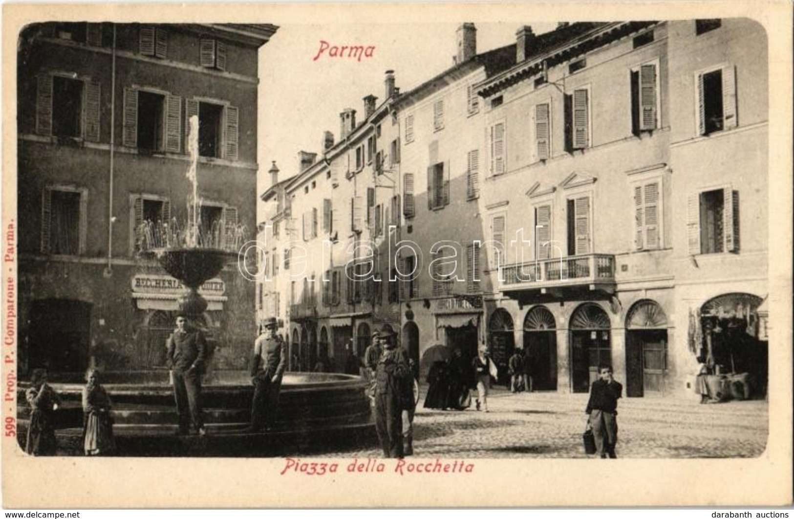 ** T1 Parma, Piazza Della Rochetta, Beccheria, Fabrica Di Pane / Square, Fountain, Bakery, Shops - Ohne Zuordnung