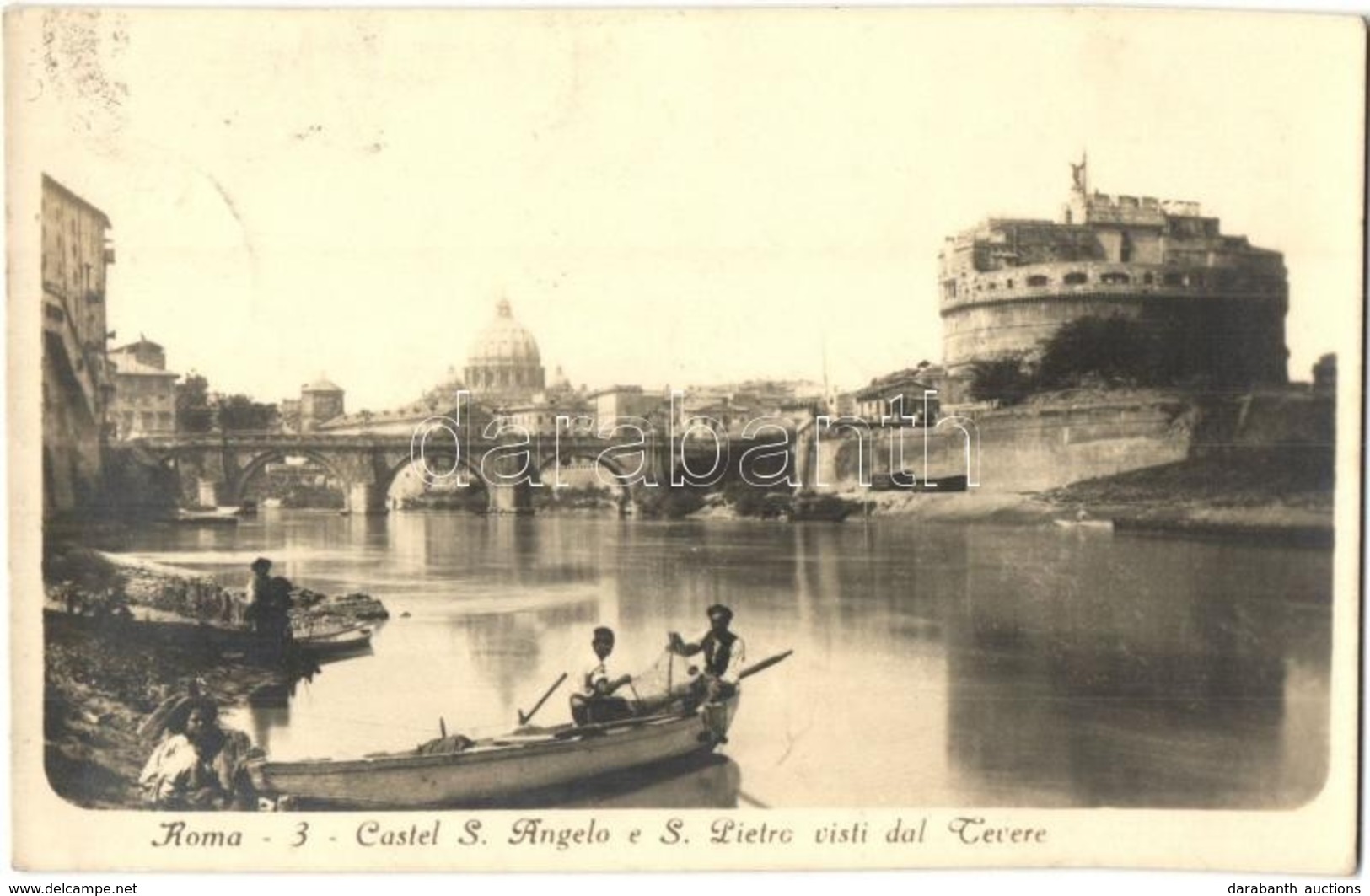 T2 Rome, Roma; Castel S. Angelo E S. Pietro Visti Dal Tevere  / Castle - Ohne Zuordnung