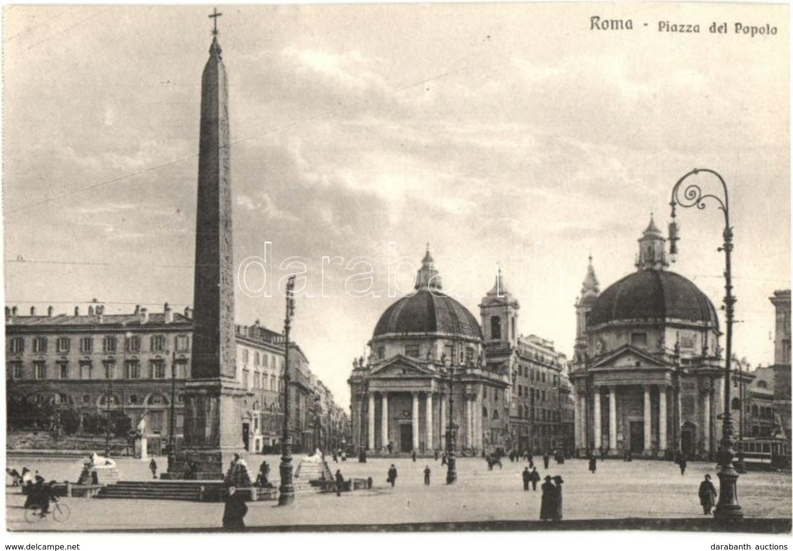 ** T1/T2 Rome, Roma; Piazza Del Popolo / Square, Column - Non Classificati