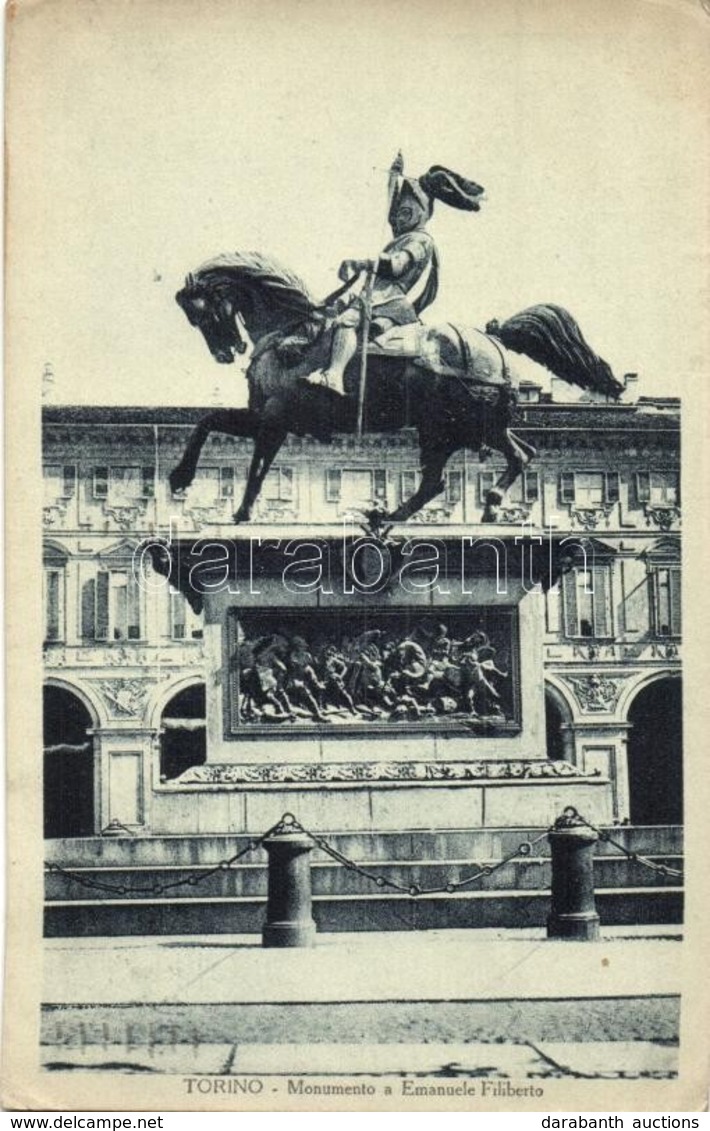 T2/T3 Torino, Turin; Monumento A Emanuele Filiberto / Statue - Zonder Classificatie