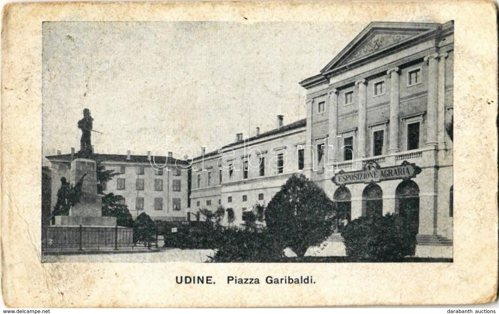 T3 1918 Udine, Piazza Garibaldi, Esposizione Agraria / Square, Agricultural Exhibition (EB) - Non Classificati