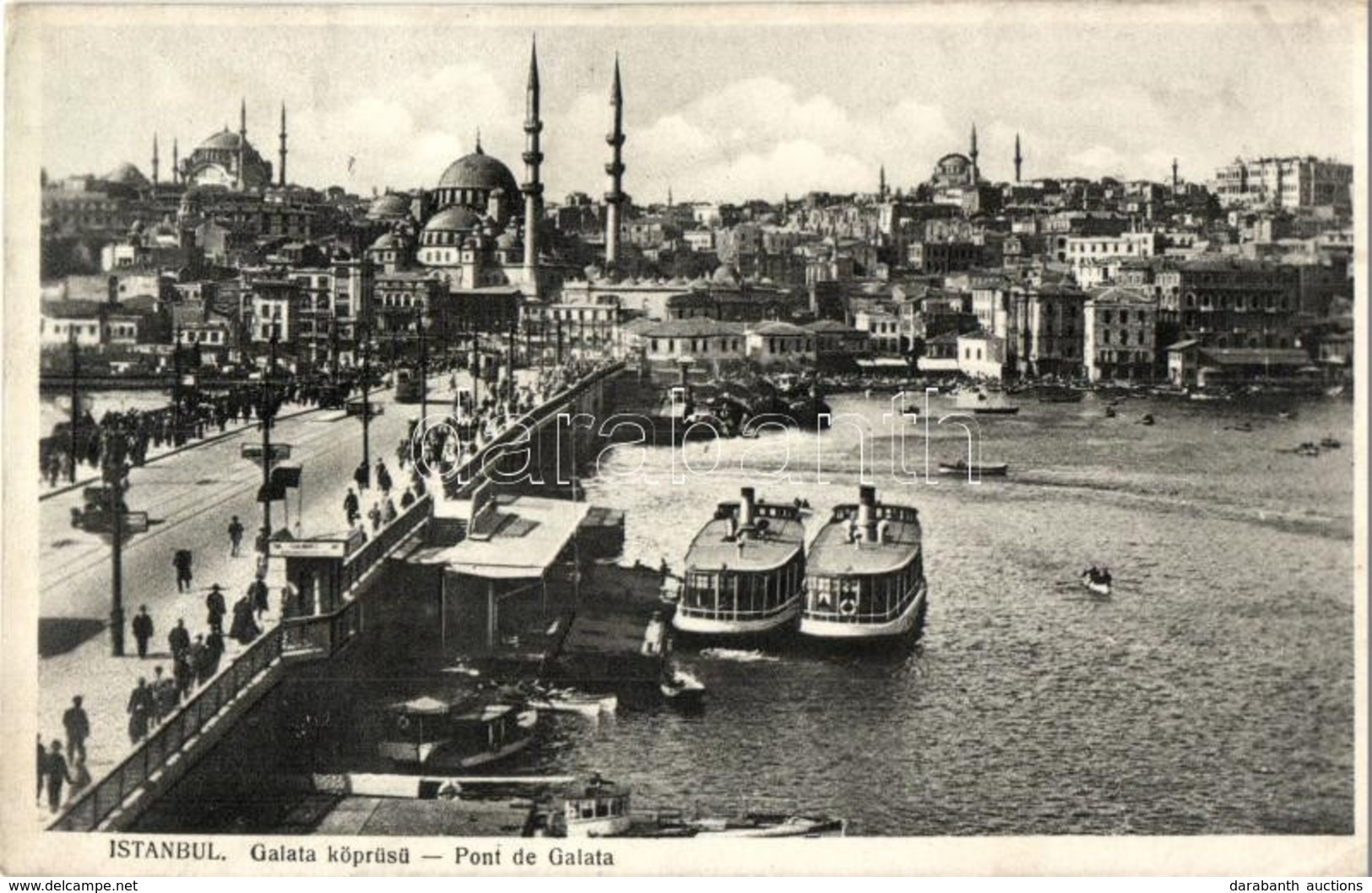 * T2/T3 Constantinople, Istanbul; Galata Köprüsü / Pont / Bridge, Ships - Non Classificati