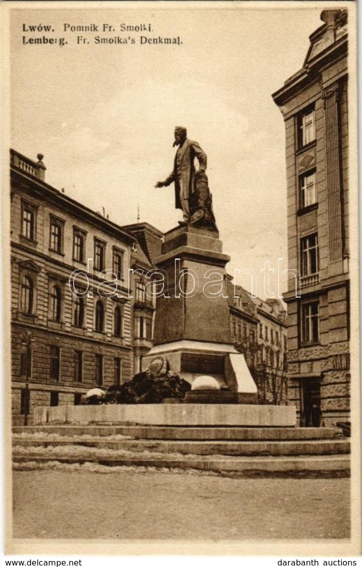 ** T2 Lviv, Lwów, Lemberg; Pomnik Fr. Smolki / Fr. Smolka Denkmal / Monument - Non Classificati