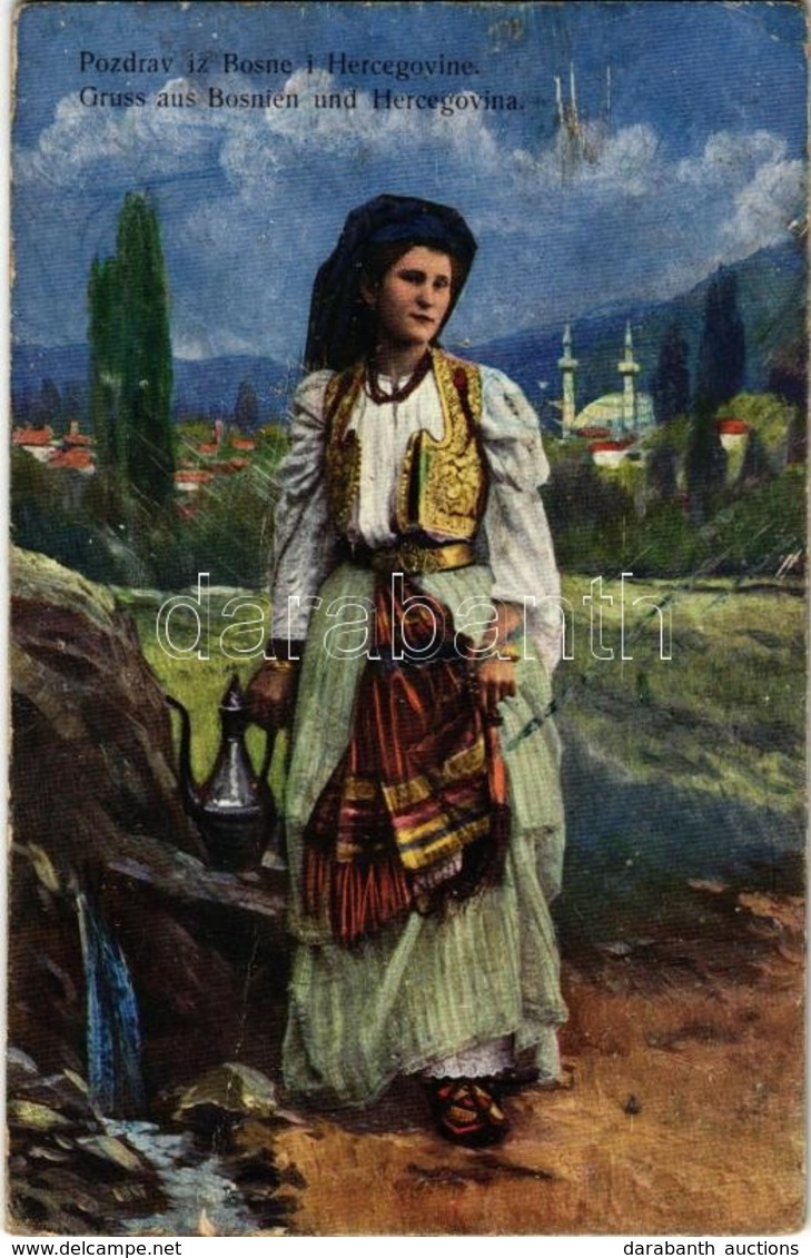 T3 Pozdrav Iz Bosne I Hercegovine / Gruss Aus Bosnien Und Hercegovina / Bosnian Folklore From Posavina  (fl) - Non Classificati