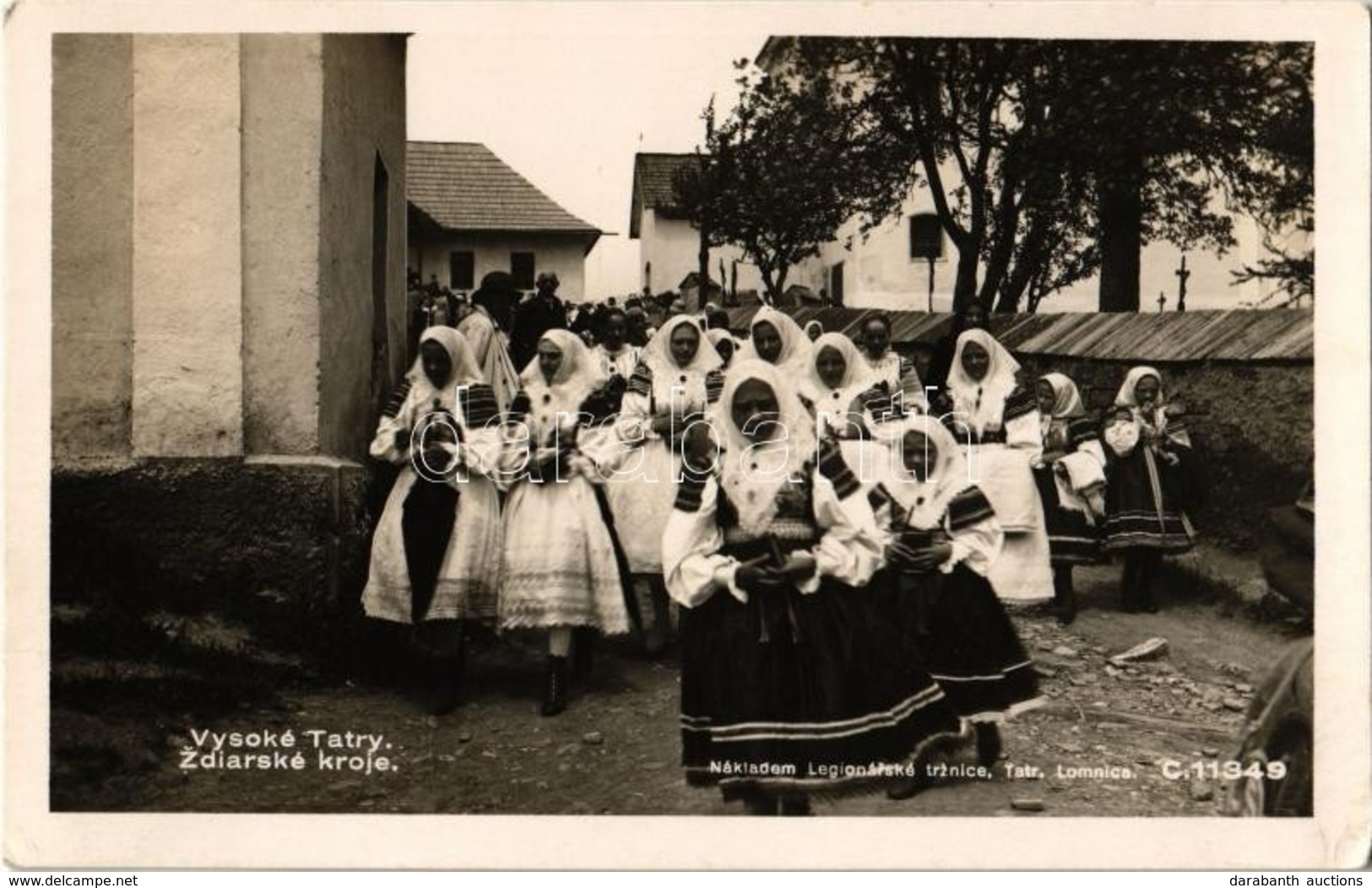 ** T1 Zár, Zsgyár, Zsdjár, Zdiar (Tátra, Vysoké Tatry); Keresztény ünnep, Folklór / Christian Festival, Folklore - Ohne Zuordnung