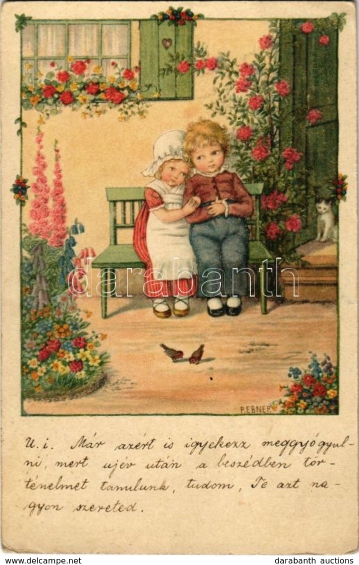 T2/T3 Children Art Postcard. M. Munk Wien Nr. 1158. S: P. Ebner - Zonder Classificatie