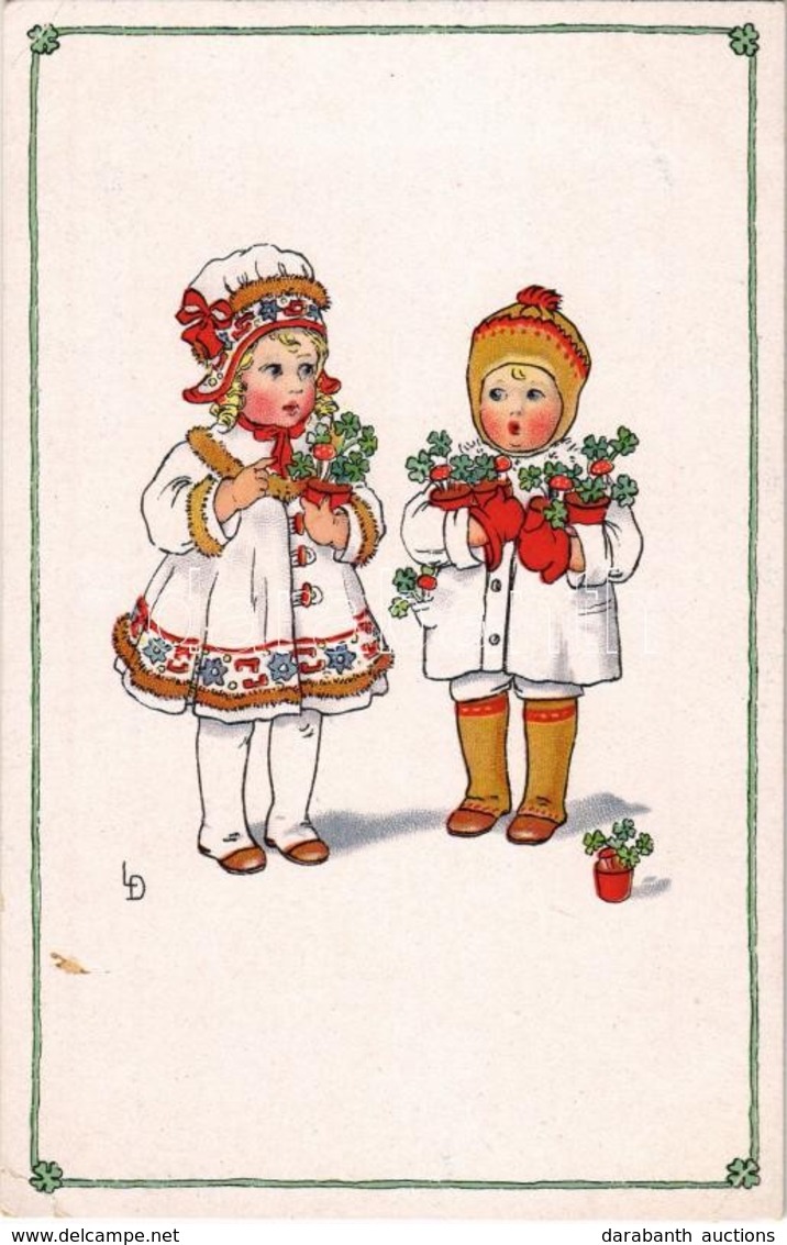 ** T2/T3 Children Art Postcard. Meissner & Buch Künstler-Postkarten Serie 2318. Litho S: L.D. (EK) - Zonder Classificatie