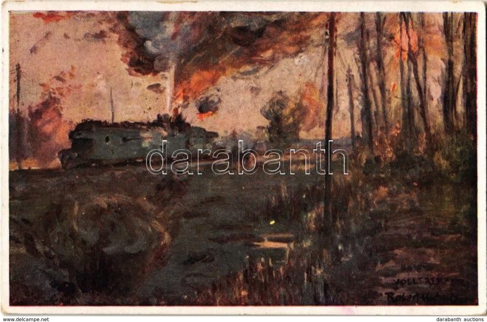 T2 Russischer Panzerzug Im österr. Feuer. Offizielle Karte Für Rotes Kreuz, Kriegsfürsorgeamt Kriegshilfsbüro Nr. 442. / - Ohne Zuordnung