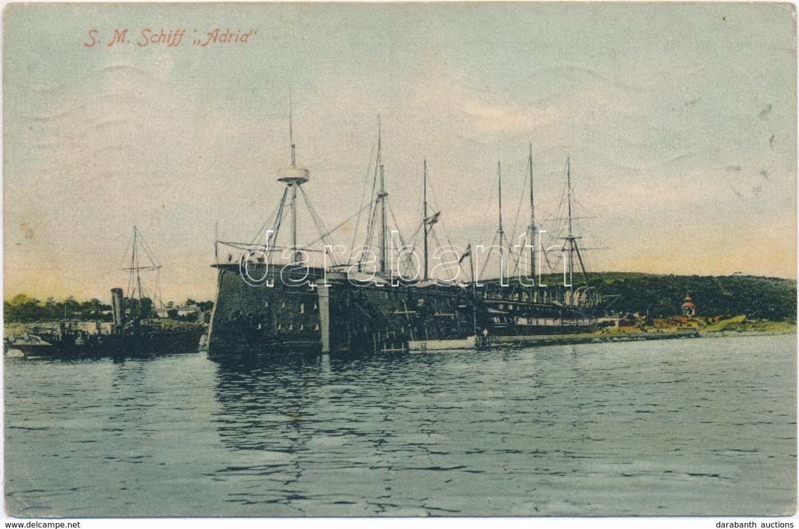 * T3 S.M.Schiff Adria. K.u.K. Kriegsmarine Schraubenfregatten / Austro-Hungarian Navy Steam Frigate (corvette) SMS Adria - Ohne Zuordnung