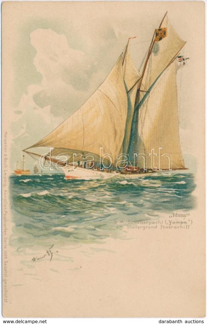 ** T2 'Iduna' S.M. Schuneryacht (Yampa) Am Stollergrund Feuerschiff / American Ocean-going Cruising Schooner Yacht, Ulti - Non Classificati