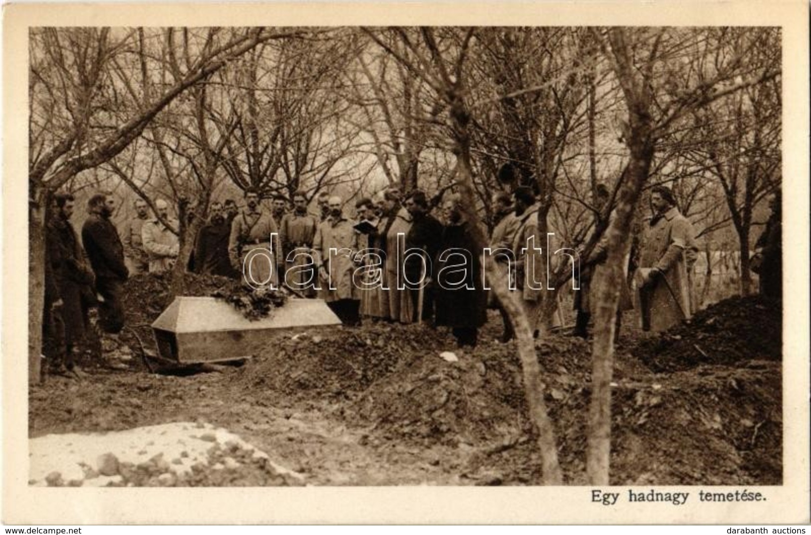 ** T1/T2 Egy Hadnagy Temetése. Az Érdekes Újság Kiadása / WWI Hungarian Military, Funeral Of A Lieutenant - Zonder Classificatie