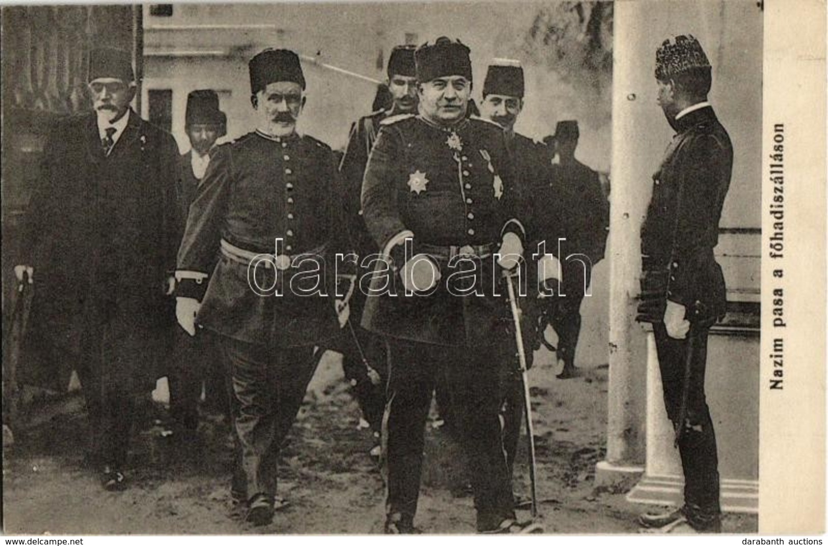 ** T2 Nazim Pasa A Főhadiszálláson / Nazim Pasha, Ottoman Chief Of Staff Of The Ottoman Army During The First Balkan War - Zonder Classificatie