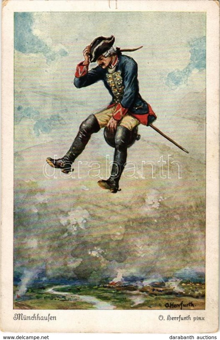 ** T3 Münchhausen / Baron Munchausen. Uvachrom Nr. 4919. Serie 325. S: Otto Kubel (tears) - Zonder Classificatie