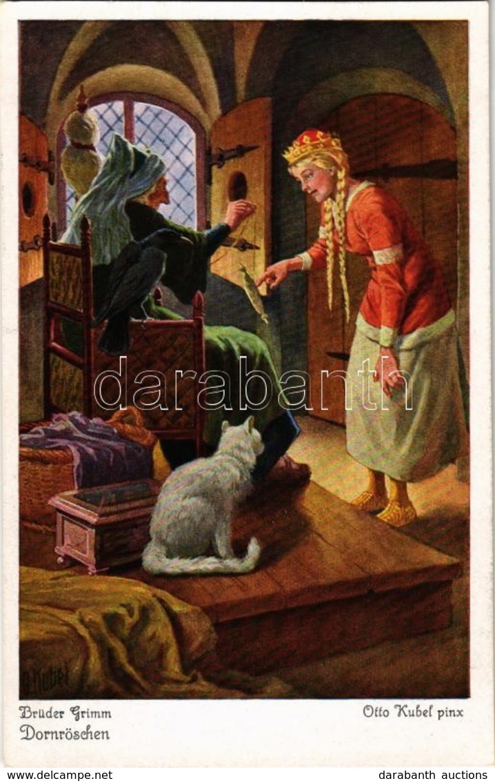 ** T2 Brüder Grimm: Dornröschen / Brothers Grimm: Sleeping Beauty. Uvachrom Nr. 3801. Serie 140. S: Otto Kubel - Non Classificati