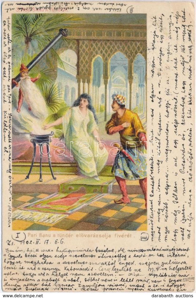 T3 1902 Az Ezeregyéjszaka Meséi: 3. Pari Banu A Tündér / One Thousand And One Nights / Künstlerkarten Serie Nr. 1102 Mär - Ohne Zuordnung