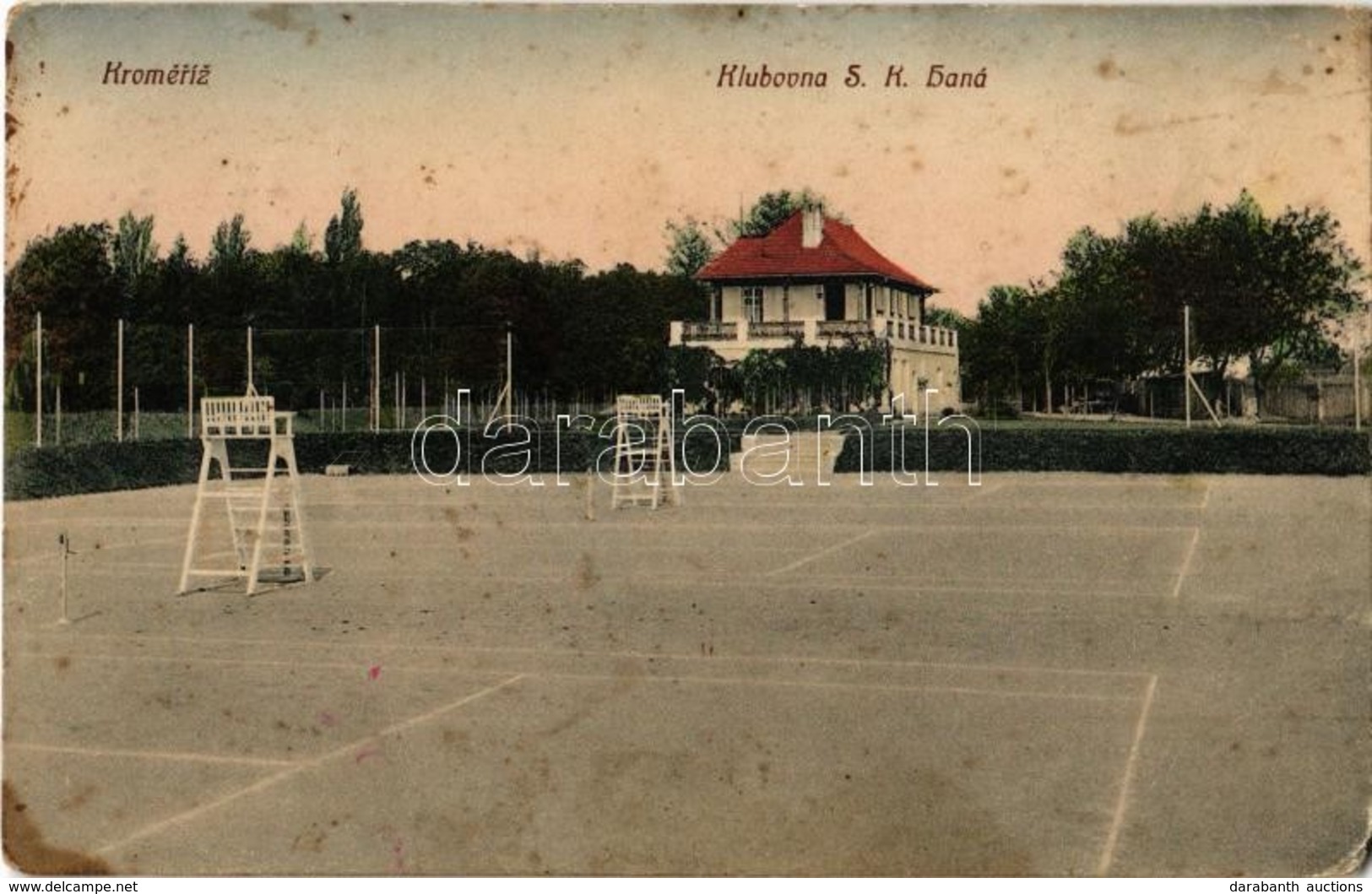 T2/T3 Kromeríz, Klubovna S.K. Hané / Sport Club With Tennis Court  (EK) - Ohne Zuordnung