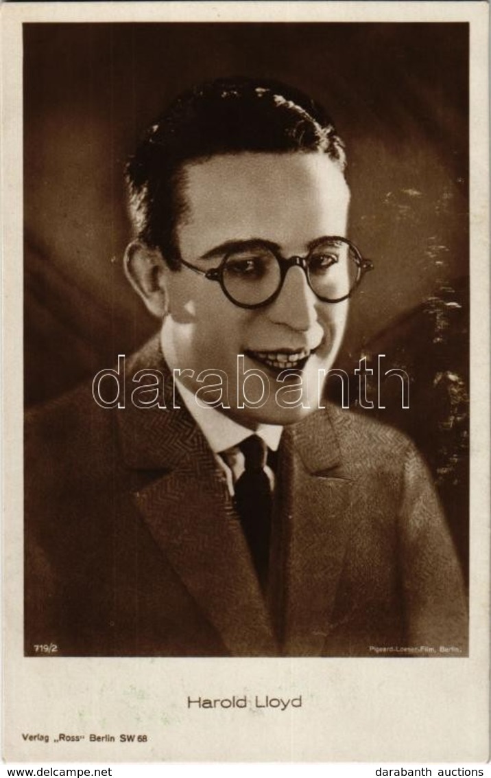 ** T1 Harold Lloyd. 'Ross' Verlag 719/2. - Ohne Zuordnung