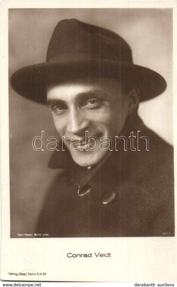 ** T4 Conrad Veidt. Verlag Ross, Curt Meyer Phot. (hole) - Non Classificati