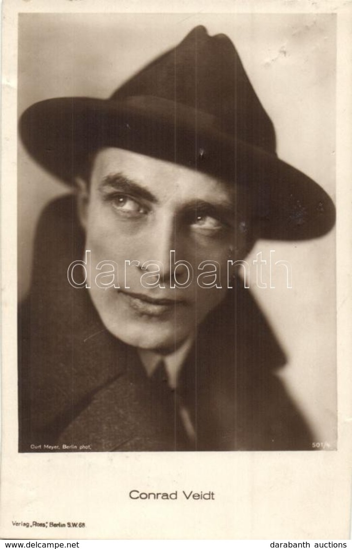 ** T2/T3 Conrad Veidt. Verlag Ross. Curt Meyer Phot. (pinmarks) - Ohne Zuordnung