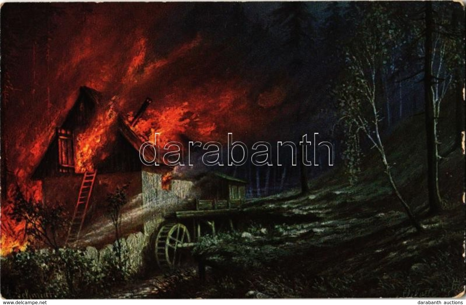 ** T2 Firefighter Art Postcard. Raphael Tuck & Sons Oilette Serie Waldbrand No. 892. - Unclassified