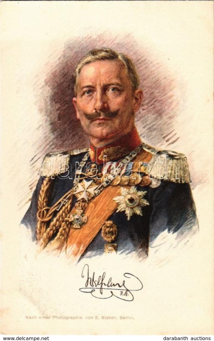 ** T1 Kaiser Wilhelm II. Offizielle Karte Für Rotes Kreuz Kriegsfürsorgeamt Kriegshilfsbüro Nr. 309. - Ohne Zuordnung