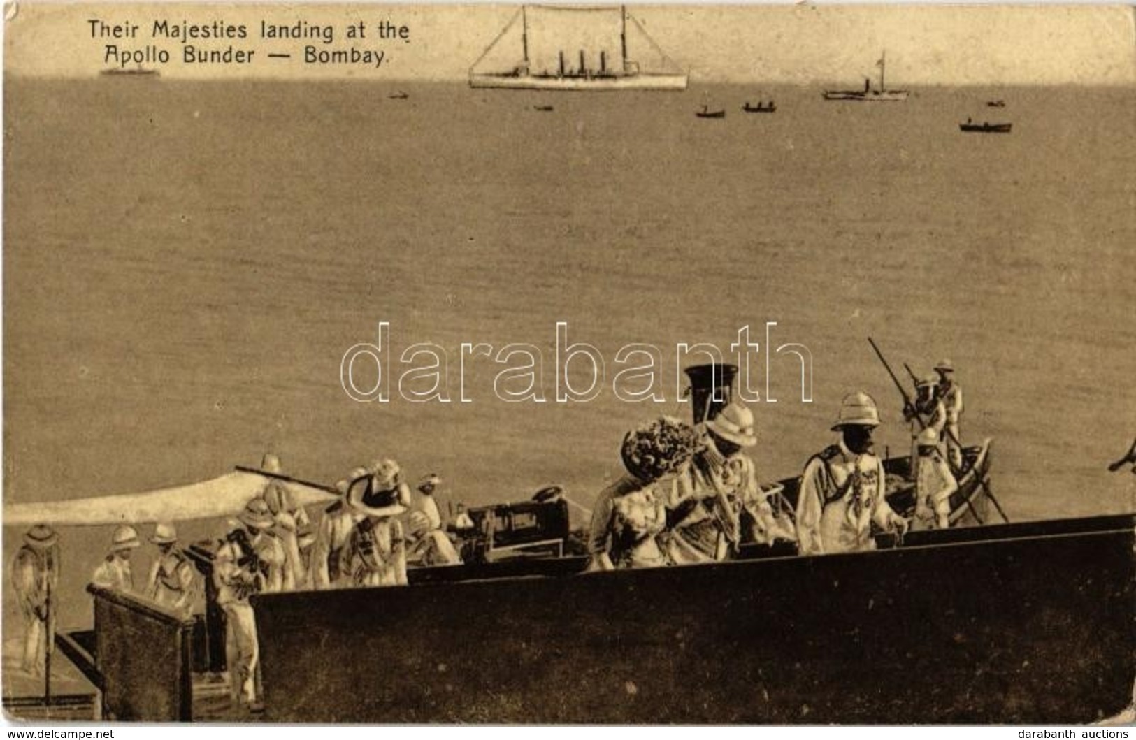 * T2/T3 Their Majesties Landing At The Apollo Bunder In Bombay (EK) - Non Classificati