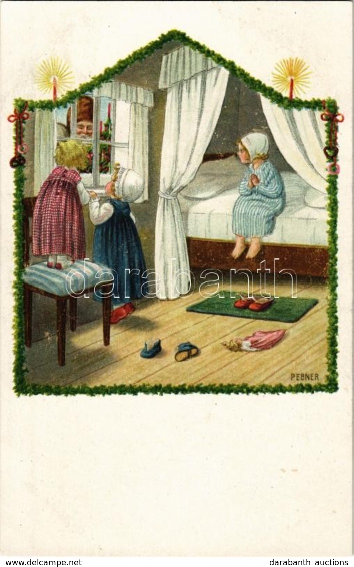 ** T1 Children Christmas Greeting Art Postcard. M. M. Nr. 1227.  Litho - Non Classificati