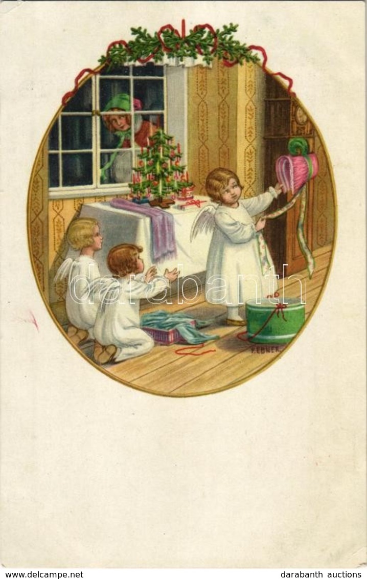 ** T1 Children Christmas Greeting Art Postcard. M. M. Nr. 1206.  Litho - Non Classificati