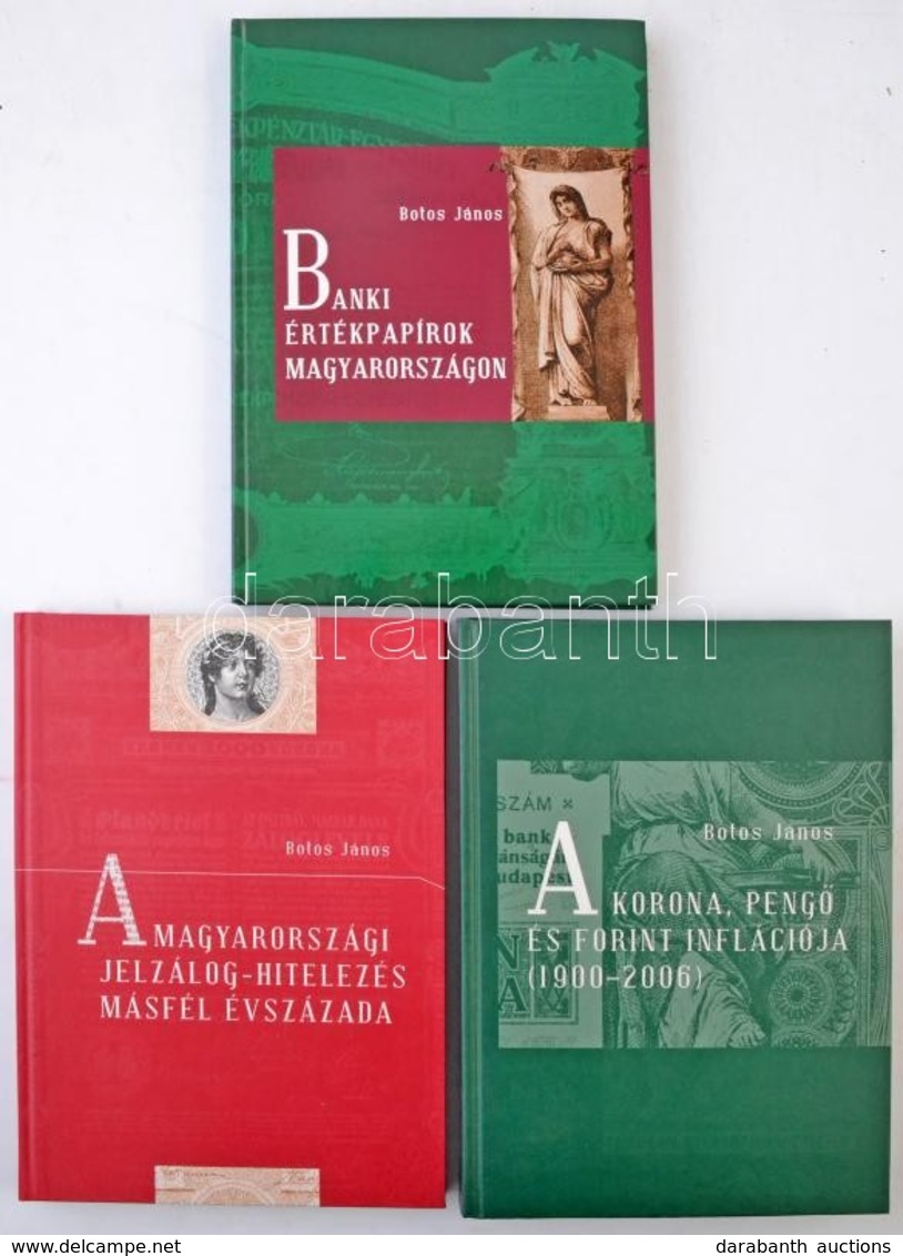 Botos János: A Magyarországi Jelzálog-hitelezés Másfél évszázada. Szaktudás Kiadó Ház, 2002. + Botos János: A Korona, Pe - Zonder Classificatie