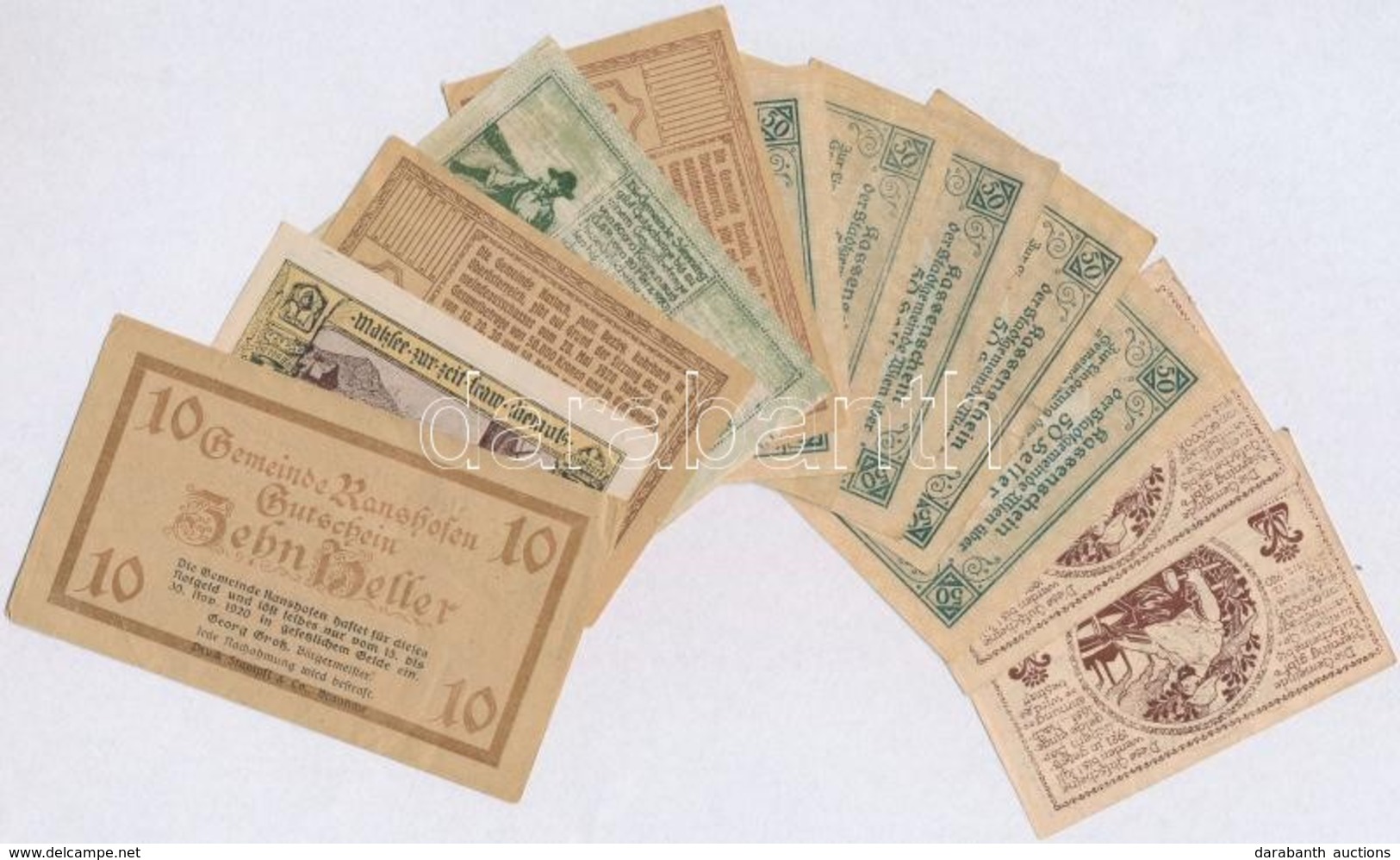 Ausztria 1920-1921. 13db-os Vegyes Szükségpénz Tétel T:II,III
Austria 1920-1921. 13pcs Of Various Necessity Notes C:XF,F - Ohne Zuordnung