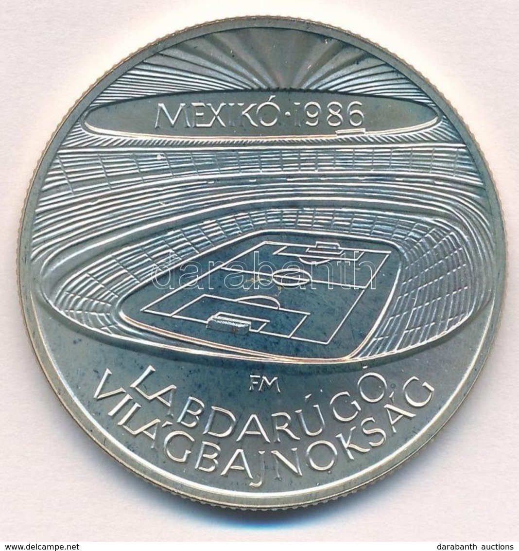 1986. 500Ft Ag 'Labdarúgó Világbajnokság - Mexikó 1986 - Stadion' T:PP Patina Adamo EM94 - Non Classés