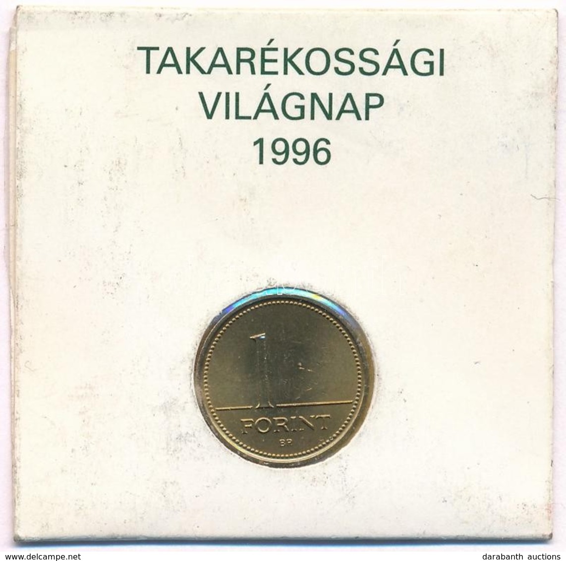 1996. 1Ft 'OTP Bank - Takarékossági Világnap' Papírtokban T:1- - Ohne Zuordnung