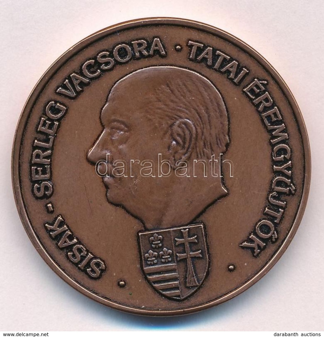 Bozó Gyula (1913-2004) DN 'Sisak - Serleg Vacsora - Tatai Éremgyűjtők / Zsigmond Király' Br Emlékérem (42mm) T:1- - Non Classés