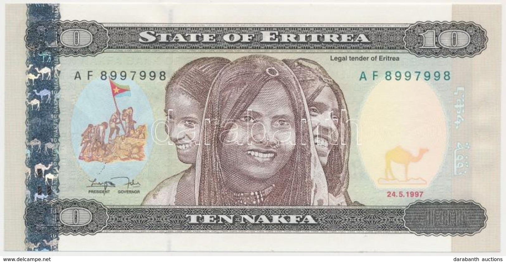 Eritrea 1997. 10N T:I 
Eritrea 1997. 10 Nakfa C:UNC 
Krause 3 - Zonder Classificatie