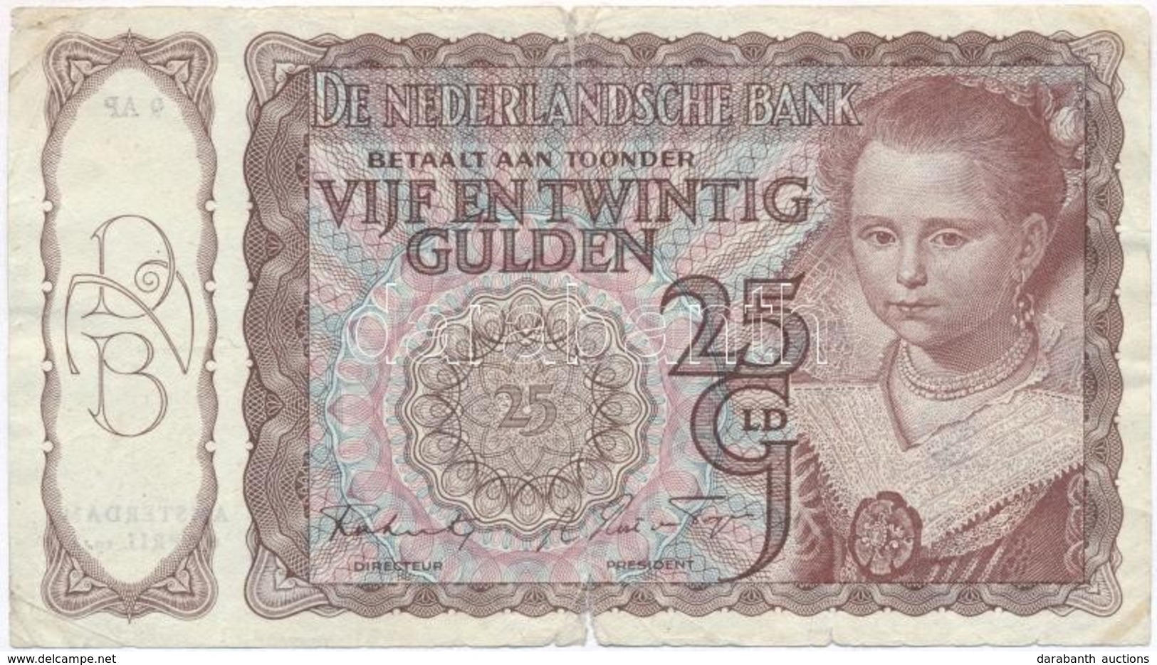 Hollandia 1944. 25G T:III-
Netherlands 1944. 25 Gulden C:VG - Non Classificati