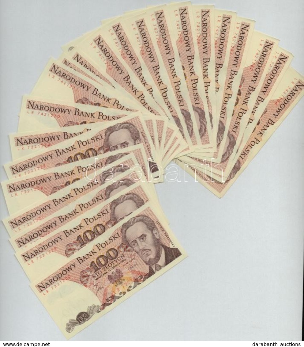 Lengyelország 1986. 100Zl (22x) Sorszámkövetők (15+7) T:I-,II
Poland 1986. 100 Zlotych (22x) Sequential Serials (15+7) C - Non Classés