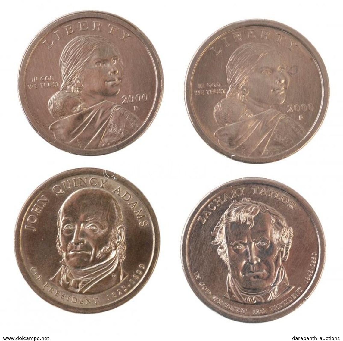 Amerikai Egyesült Államok 2000. 1$ (2x) 'Sacagawea' + 2008P 1$ 'John Quincy Adams' + 2009P 1$ 'Zachary Taylor' T:1-,2
US - Ohne Zuordnung