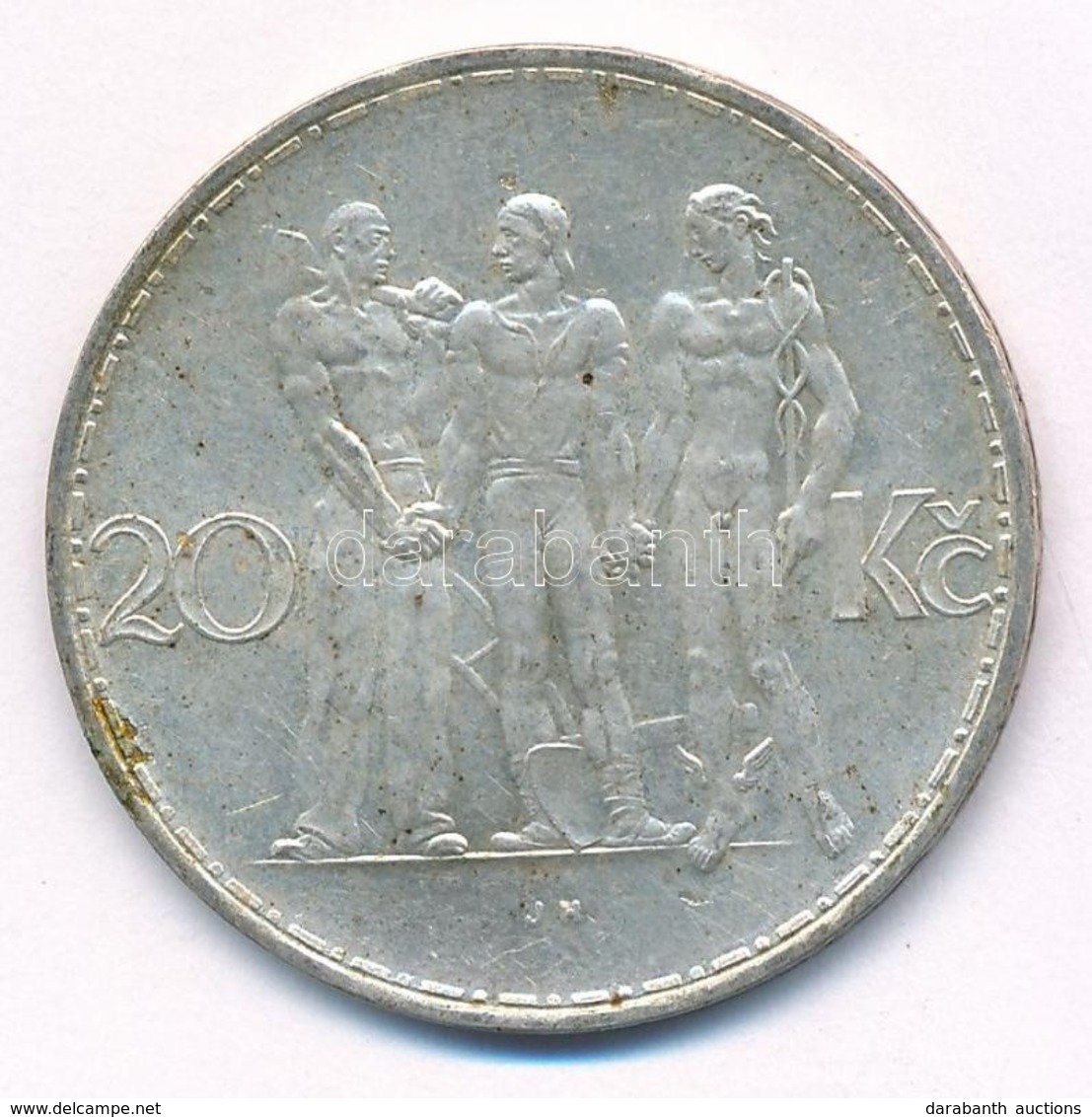 Csehszlovákia 1934. 20K Ag 'Ipar, Mezőgazdaság, üzlet' T:1-,2 Kis Patina
Czechoslovakia 1934. 20 Korun Ag 'Industry, Agr - Ohne Zuordnung