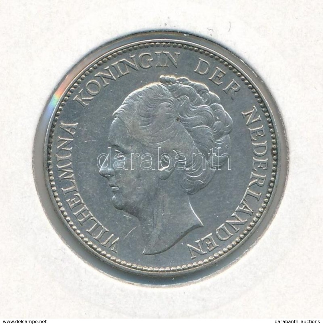 Hollandia 1928. 1G Ag 'I. Vilma' T:1-,2
Netherlands 1928. 1 Gulden Ag 'Wilhelmina I' C:AU,XF - Ohne Zuordnung