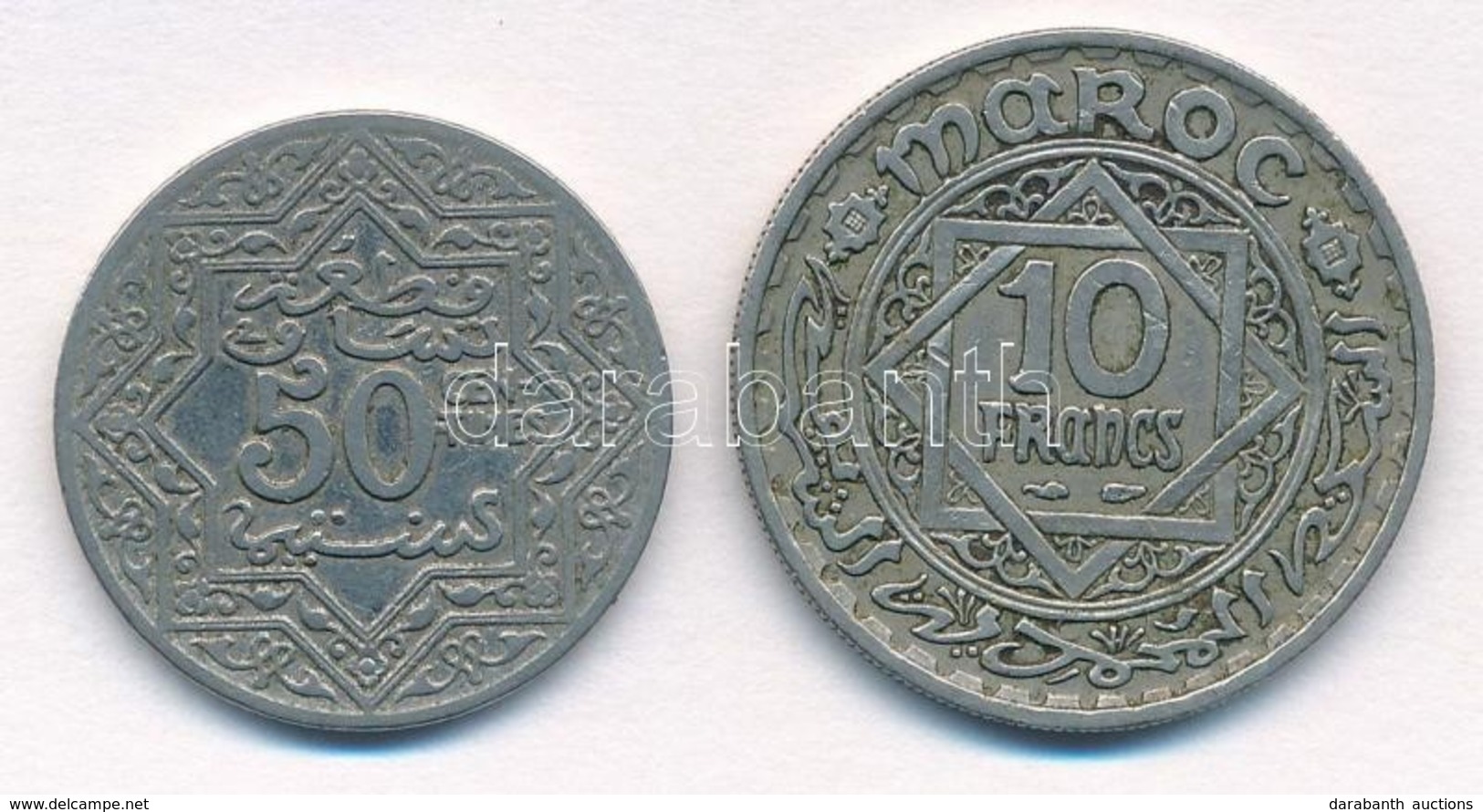 Marokkó / Francia Protektorátus 1921. 50c Ni + 1946. 10Fr Cu-Ni T:2
Morocco / French Protectorate 1921. 50 Centimes Ni + - Ohne Zuordnung