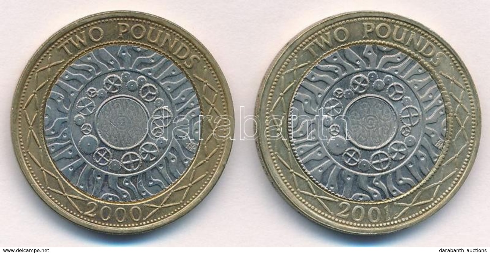 Nagy-Britannia 2000-2001. 2Ł (2xklf) T:1-,2
Great Britain 2000-2001. 2 Pounds (2xdiff) C:AU,XF - Ohne Zuordnung