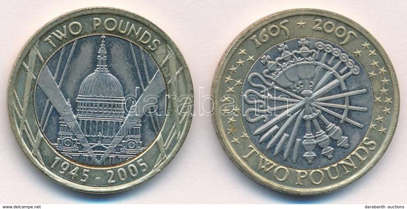 Nagy-Britannia 2005. 2Ł (2xklf) T:1-,2
Great Britain 2005. 2 Pounds (2xdiff) C:AU,XF - Ohne Zuordnung