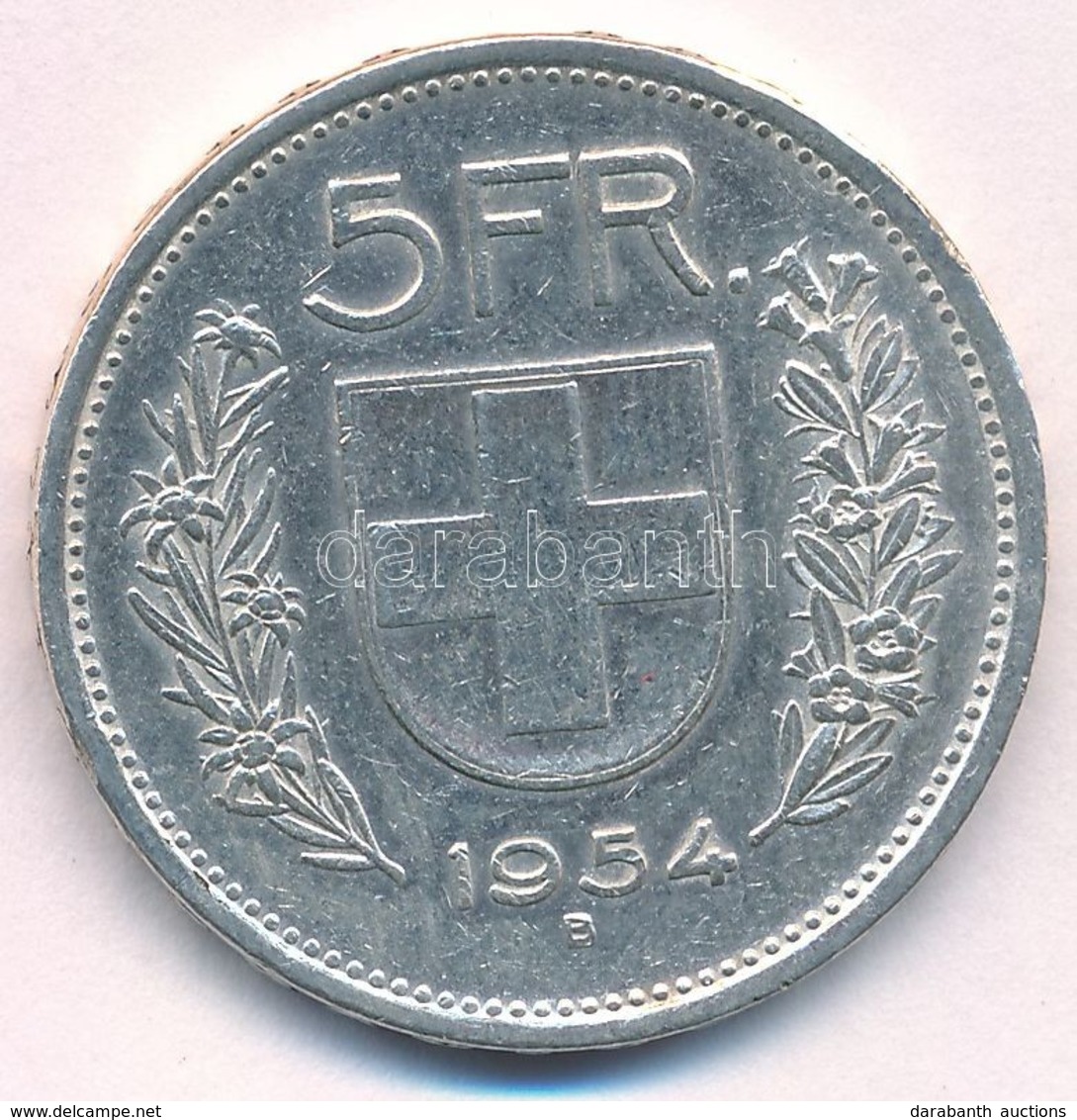Svájc 1954B 5Fr Ag T:2 Kis Ph.
Switzerland 1954B 5 Francs Ag C:XF Small Edge Error
Krause KM#40 - Ohne Zuordnung