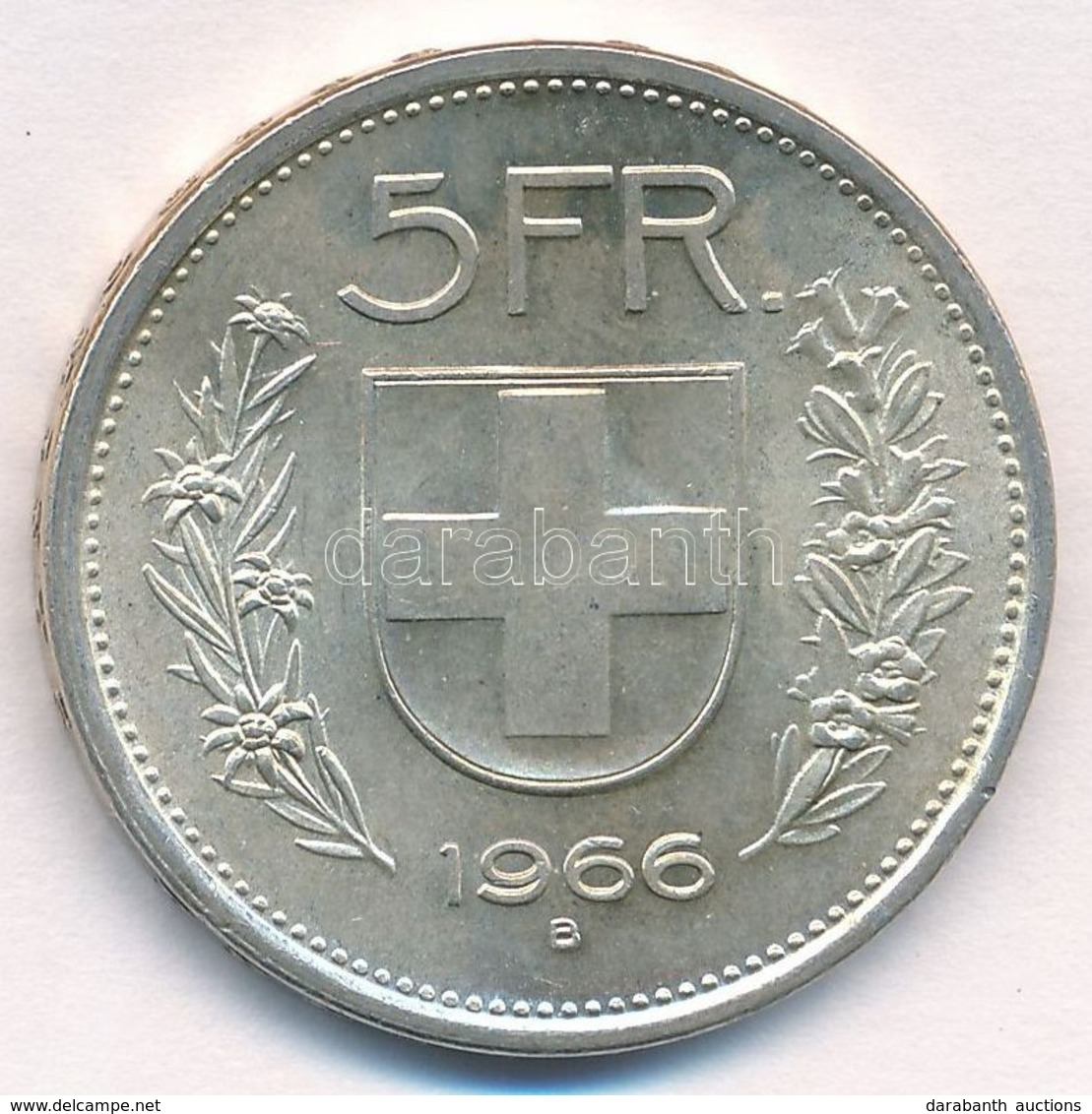 Svájc 1966B 5Fr Ag T:1-
Switzerland 1966B 5 Francs Ag C:AU
Krause KM#40 - Ohne Zuordnung