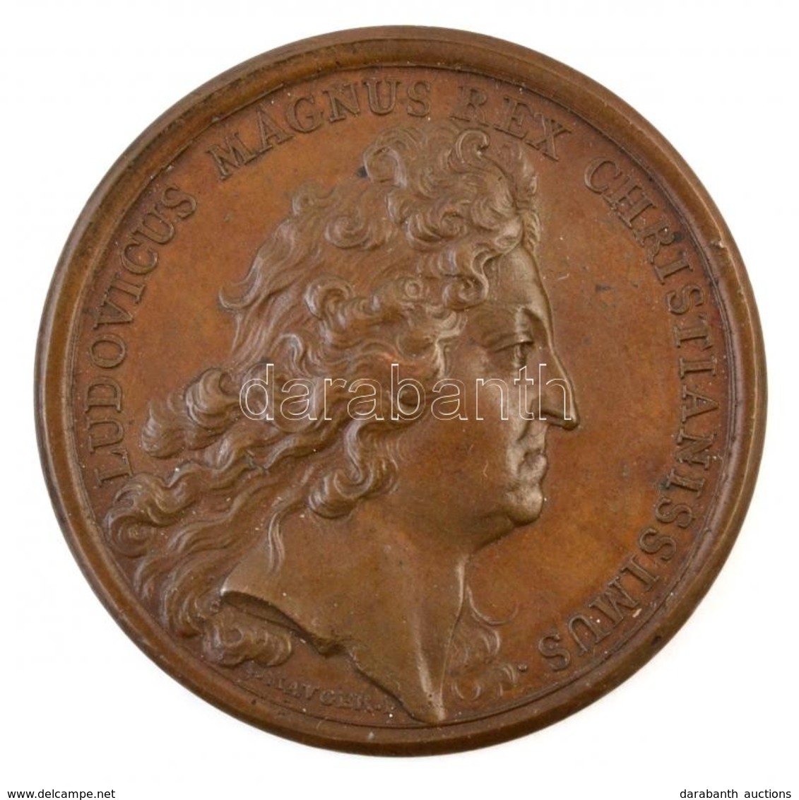 Franciaország 1697. 'XIV. Lajos / Taedis Felicibus' Utánveret Br Emlékérem. Szign.: J. Mauger (41mm) T:1-,2 Ph.
France 1 - Zonder Classificatie