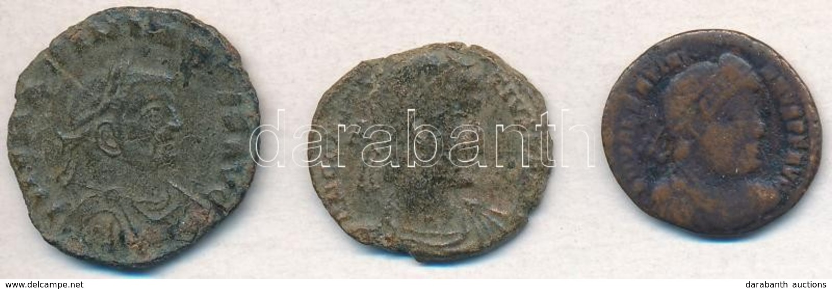 Római Birodalom 3db-os Vegyes Római Rézpénz Tétel A Kr. U. III-IV. Századból T:3 
Roman Empire 3pcs Of Various Roman Cop - Ohne Zuordnung