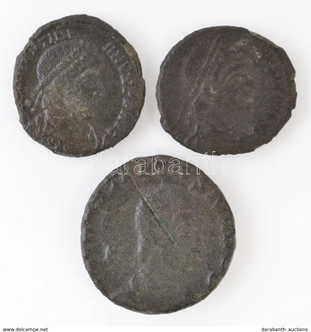 Római Birodalom 3db Klf Rézpénz, Közte 'Constantius Gallus', 'I. Valentinianus' T:2- K.
Roman Empire 3pcs Of Diff Copper - Zonder Classificatie