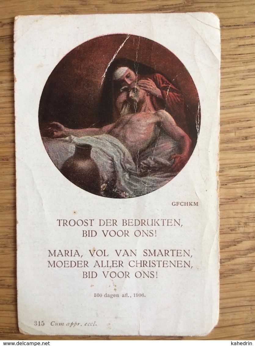 Volksretraites 1921, H. Hart Van Jezus Te 's-Gravenhage, Eerw. Paters Caucijnen Eubesius En Richardus - Devotieprenten